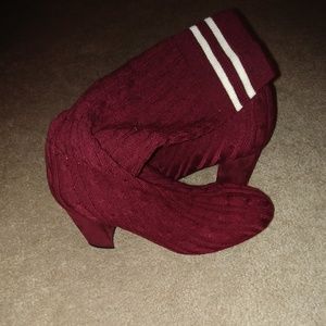 Sweater boots & Rose Gold sneakers